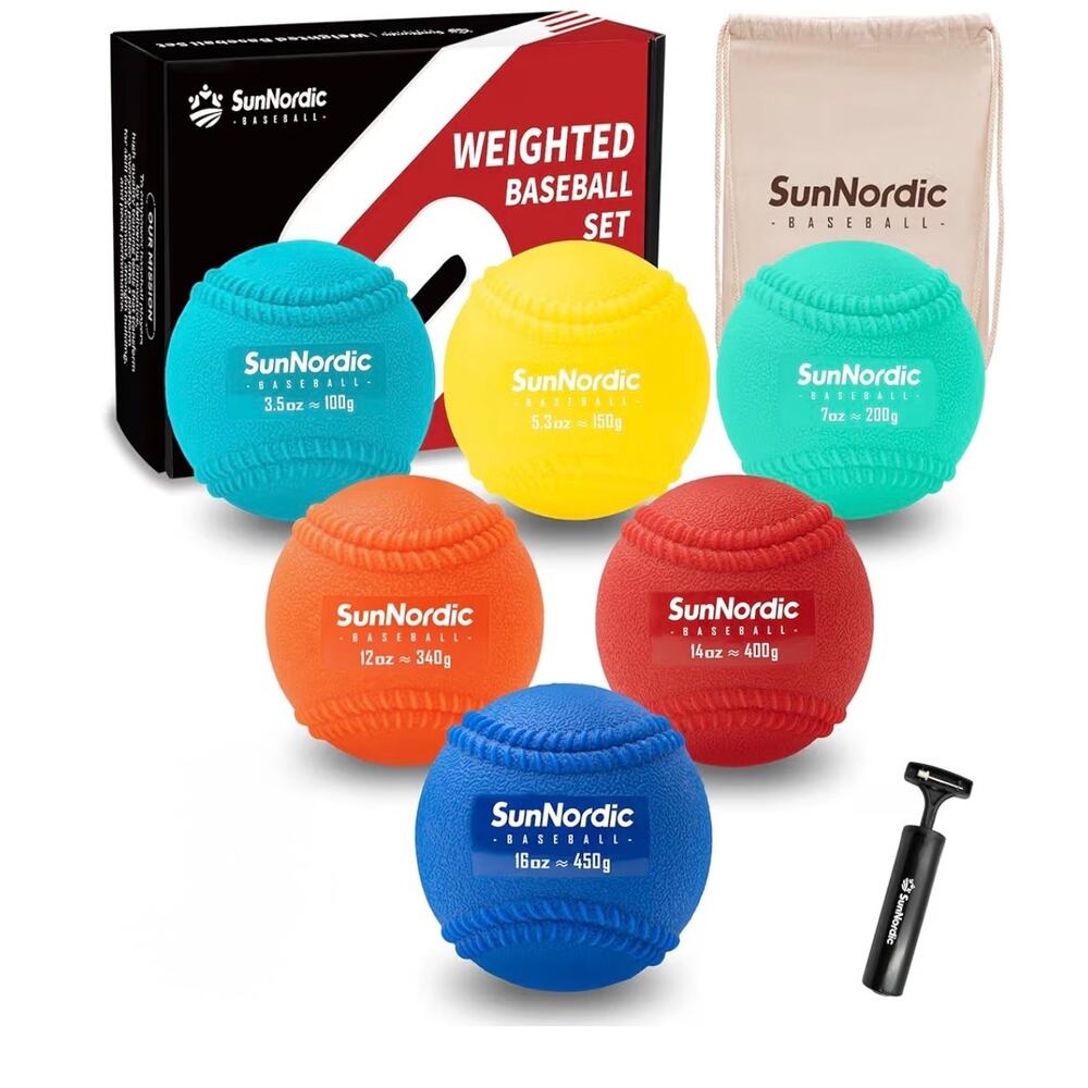 Plyometric weighted baseballs set strength Training